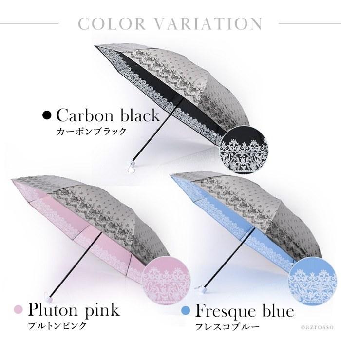 アナスイ×ジョシーズランウェイ・晴雨兼用傘・内側黒（遮熱・遮光・UV／薄紫 最新型】日傘 折りたたみ 完全遮光 花びら傘 UVカット 晴雨兼用
