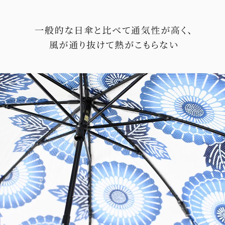 WAKAO 日傘 母 折りたたみ傘 浴衣生地 日本製 ワカオ 和柄 花柄