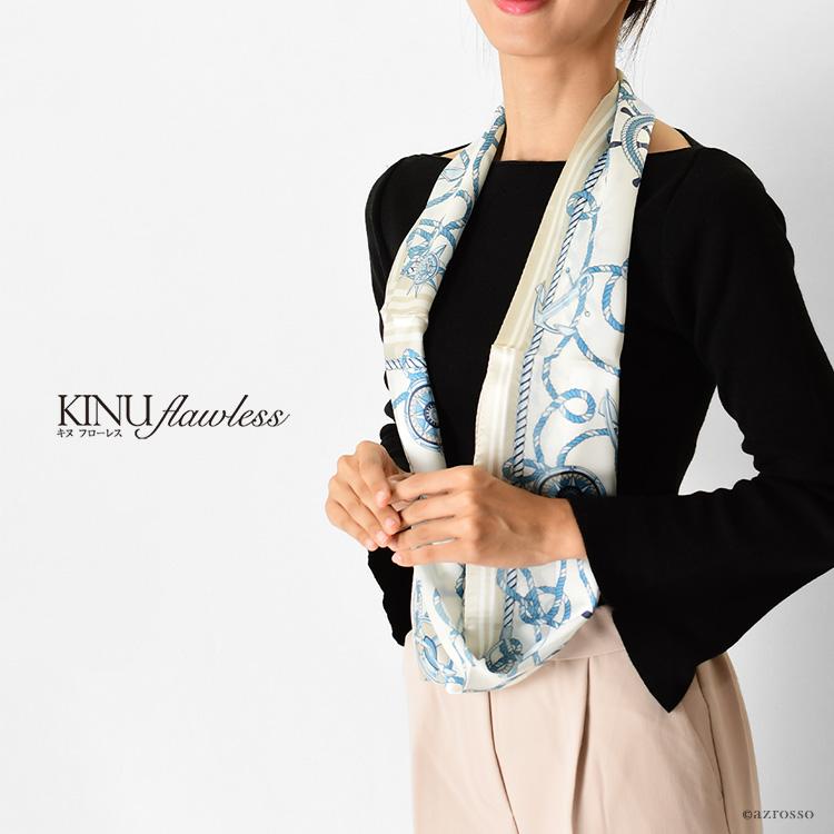 シルク スカーフ 日本製 シルク100 ブラック ホワイト 高級