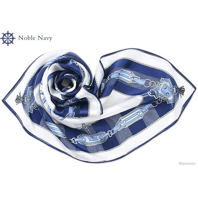 スカーフ シルク サテン ストライプ ミニ プチサイズ 正方形 日本製