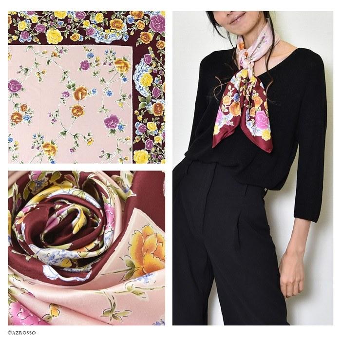 シルク スカーフ おしゃれ 人気 ギフト 日よけ 30代 40代 50代 大判 90