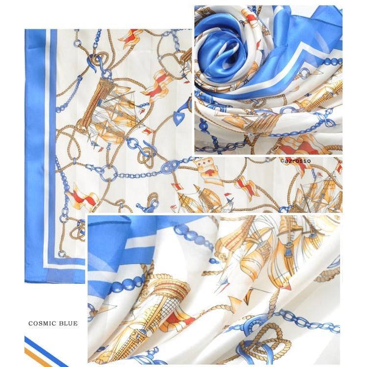 【早い者勝ち！！】RRL スター ストライプ スカーフ⭐︎ スカーフ 大判 シルク サテン ストライプ 正方形 ブルー 青 横浜