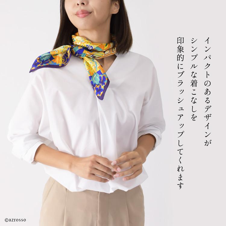 日本製 スカーフ シルク 100% 高級 ブランド ドットワイ 大判 日本製 スカーフ シルク 100% 高級 ブランド ドットワイ 大判