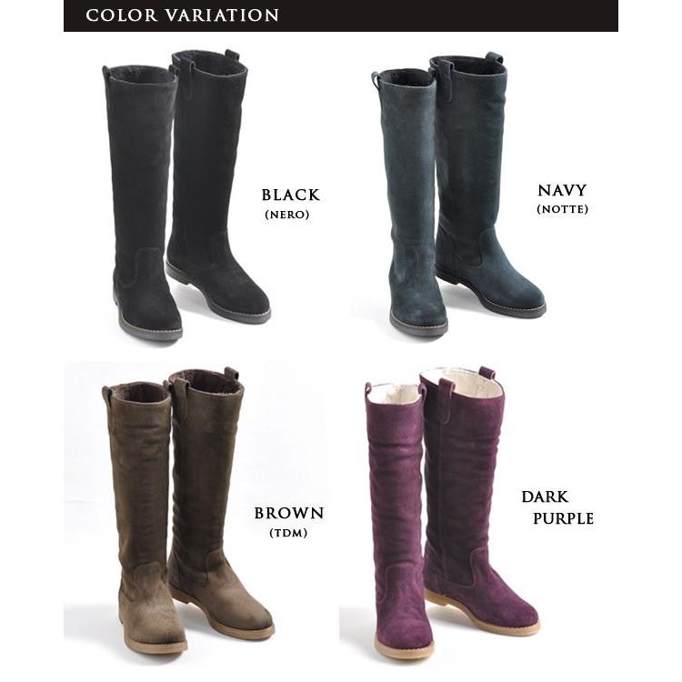 スエード ロングブーツ レディース 内ボア ムートンブーツ イタリア ブランド Stefano Gamba ステファノガンバ トープ ブラウン 黒 ブラック Zerotall シンフーライフアザーライフ 通販 Yahoo ショッピング