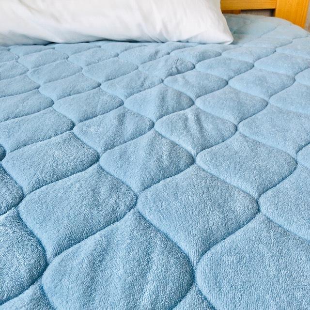 --敷パッド  綿パイル シングル 100×200センチ  日本製 抗菌 防臭 防ダニ SEKマーク ゴム付 取付簡単 洗濯機丸洗い可能  ピンク ブルー アイボリー |  | 02