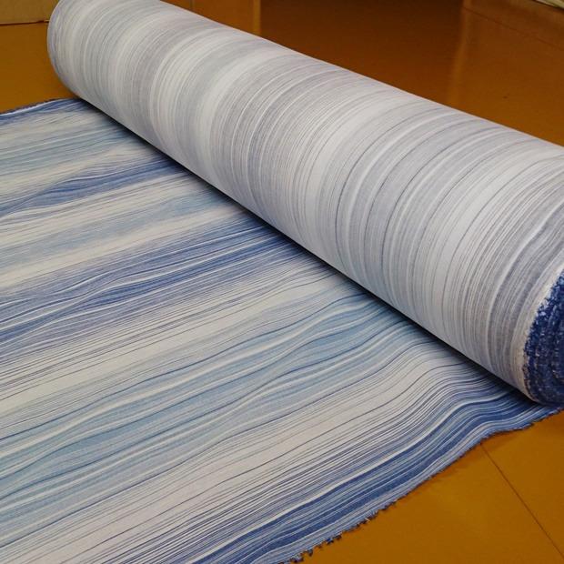 高島ちぢみ 生地カット売り 巾150センチ×100センチ 日本製 ボーダー