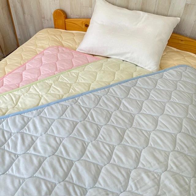 ノンタン　敷きパッド　寝具　カバー　髪留め 敷パッド 綿平織 ダブル 140×210 日本製 寝具 セベリス オール