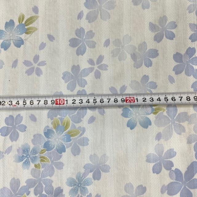 ☆ 15 ダブルガーゼ ☆ 生地 はぎれ  さくら ブルー ☆ 15 ダブルガーゼ ☆ 生地 はぎれ さくら ブルー