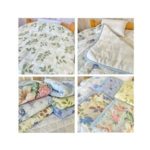 --シングルサイズ 柄お任せ 140×190センチ ガーゼケット 日本製 わた入り 寝具 キルトケット 洗濯洗い可能 オールシーズン おすすめ |  | 02