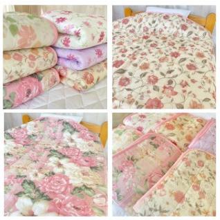 --シングルサイズ 柄お任せ 140×190センチ ガーゼケット 日本製 わた入り 寝具 キルトケット 洗濯洗い可能 オールシーズン おすすめ |  | 01