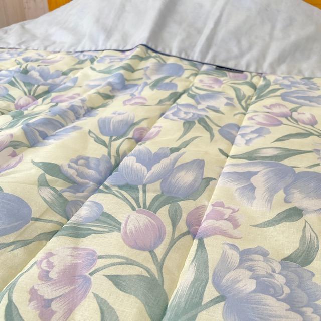 ガーゼケット 花柄 衿付き 日本製 ピンクブルー  洗濯機丸洗い可能 寝具 花柄 国産 肌掛け布団 軽い 薄い  サラサラ 肌触り良い 数量限定 お買い得 新生活 |  | 05