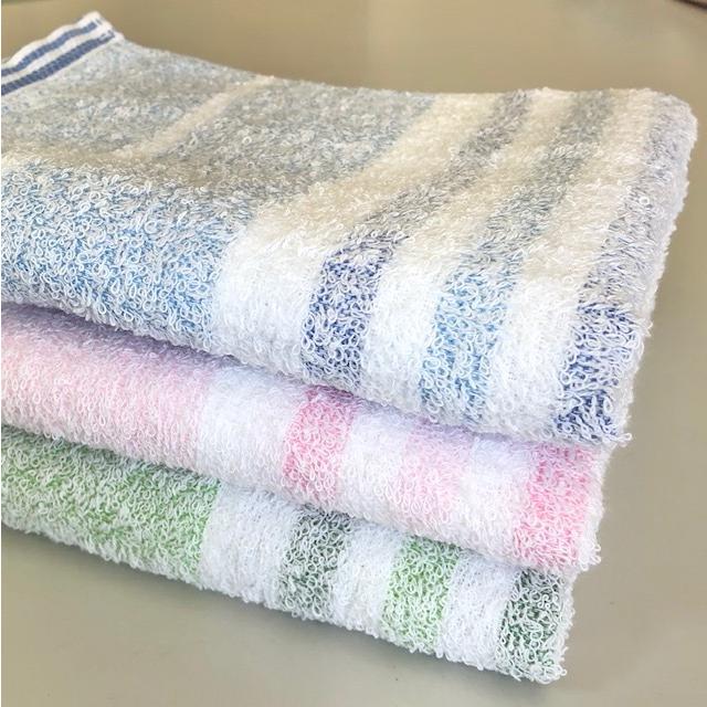 --泉州タオル　フェイスタオル　５枚セット　ピンク　ブルー　グリーン　大阪　日本製　国産　名産地　泉州　タオル |  | 01