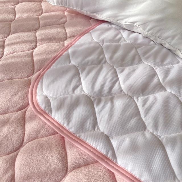 --ストップシート付 敷パッド パイル シングル 100×200センチ 日本製  ゴムなし 置くだけ 洗濯機丸洗い可能 帝人 ポリティ  ピンク ブルー   数量限定 |  | 04