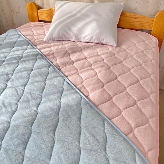 --ストップシート付 敷パッド パイル シングル 100×200センチ 日本製  ゴムなし 置くだけ 洗濯機丸洗い可能 帝人 ポリティ  ピンク ブルー   数量限定 |  | 07