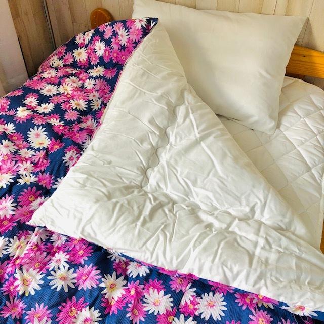 --高島ちぢみ 肌掛け布団 マーガレット 花柄 日本製 高島ちぢみ 涼感素材 綿100％ 綿 涼しい 気持ち良い肌触り 夏用 BL 滋賀県 肌布団  150×200センチ |  | 02