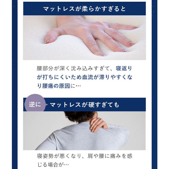 Goosely（グースリー） マットレス シングル 高反発 三つ折り 硬め