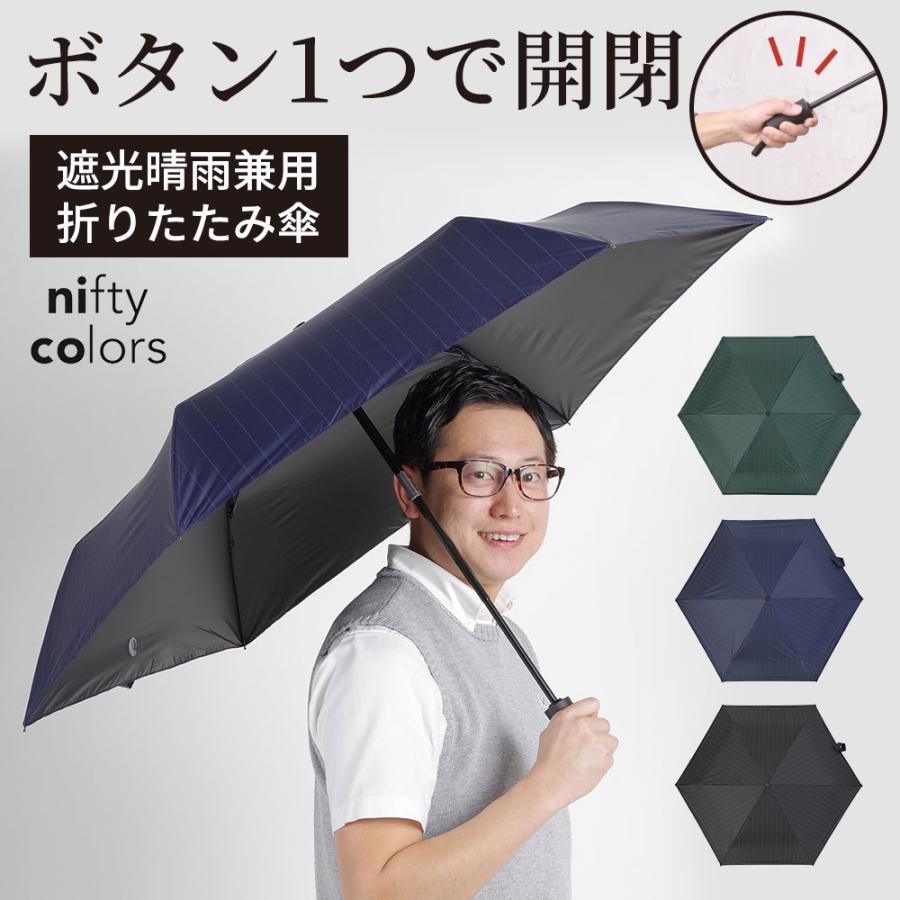遮光 オートマティック 自動開閉傘 58cm  折りたたみ傘 雨傘 メンズ レディース 女性 男性 |  | 01