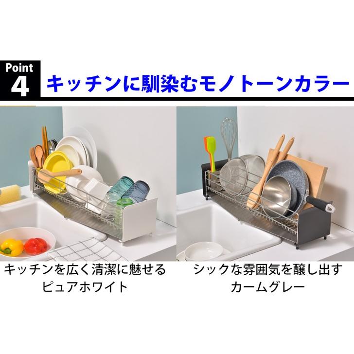 水切りかご ステンレス スリム ロング 奥行 約17.7cm 幅 62.4cm コンパクト キッチン DINKS 一人暮らし |  | 10