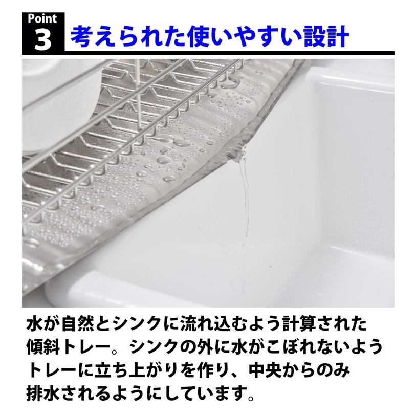 水切りかご ステンレス スリム ロング 奥行 約17.7cm 幅 62.4cm コンパクト キッチン DINKS 一人暮らし |  | 08
