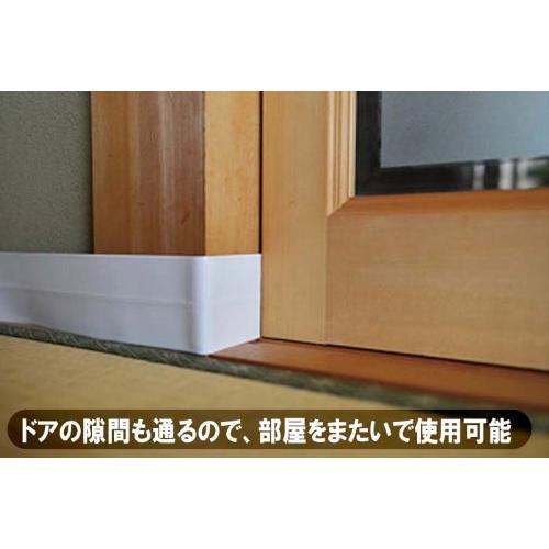 驚くほど薄い延長コード フラットコード 白 2m 驚くほど薄い延長コード フラットコード 白 2m