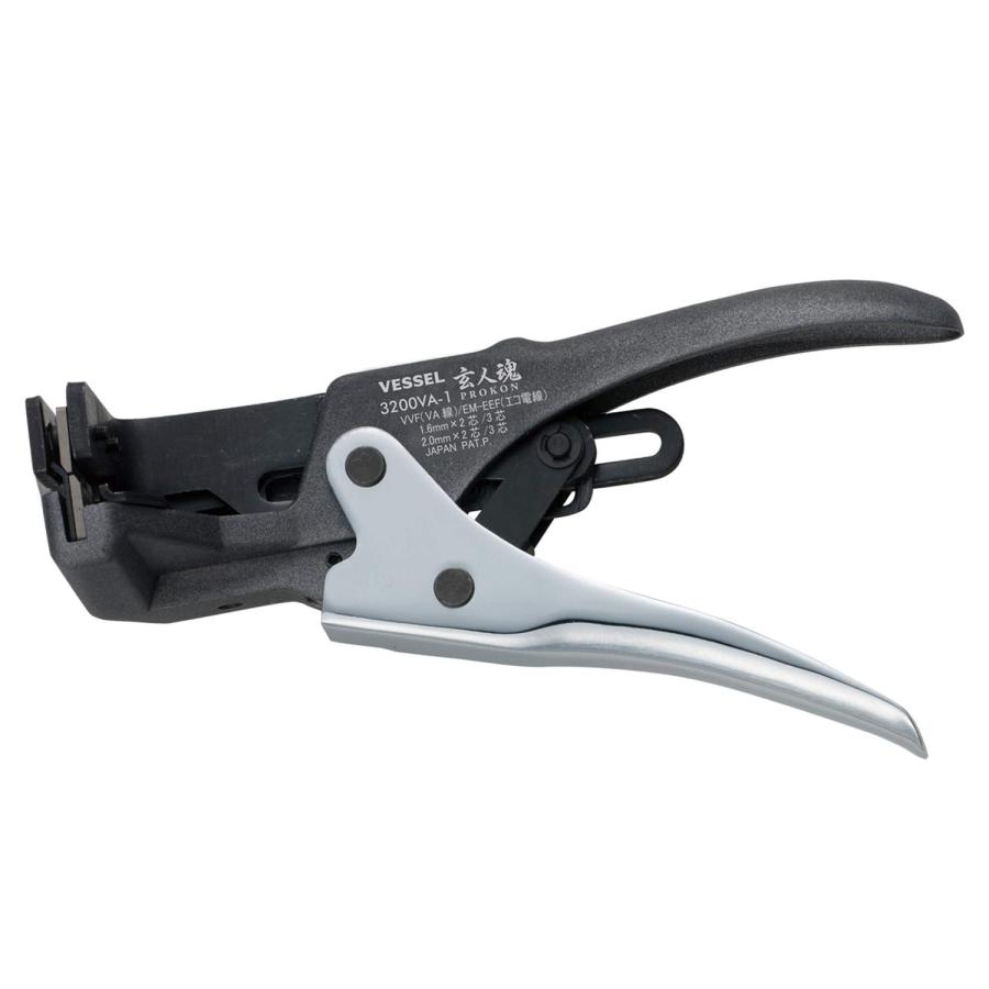 ベッセル(VESSEL) VA線ストリッパー 電気工事士技能試験対応 VVF EM-EEF用 3200VA-1 の商品画像