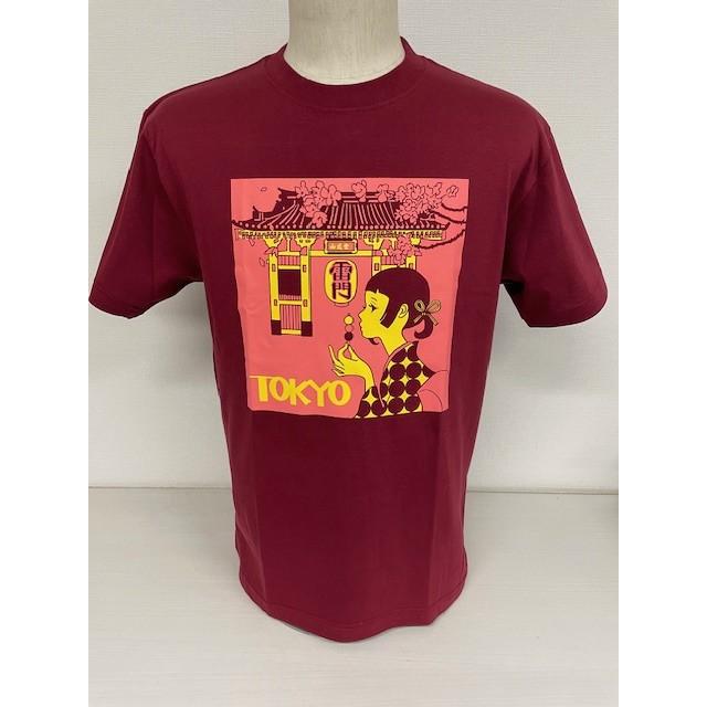 vintage Tシャツ 日本最安値様 Tシャツ レトロ東京（バーガンディ） クールジャパン COOL JAPAN 和柄