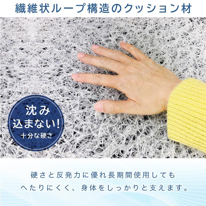 高反発 クッション 【1個】 AIR Mesh PRESS カバー付き 軽量 固い 空気