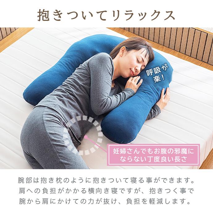 ⭐️ 【訳あり】枕 まくら 横向き寝 快眠 洗える枕カバー 寝返りやすい EMOOR 枕 まくら ピロー 30×69cm カバー付き 横向き寝 低反発