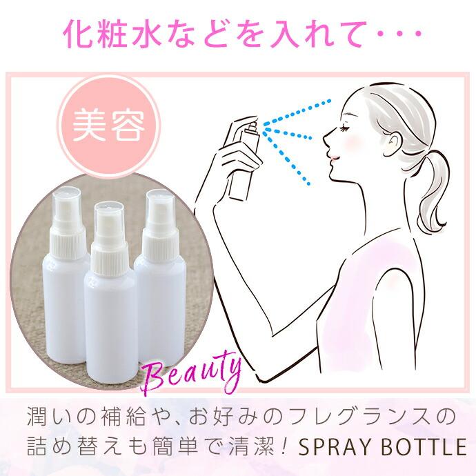 20本組】スプレーボトル 50ml 詰替え容器 スプレー式 除菌 抗菌 消臭