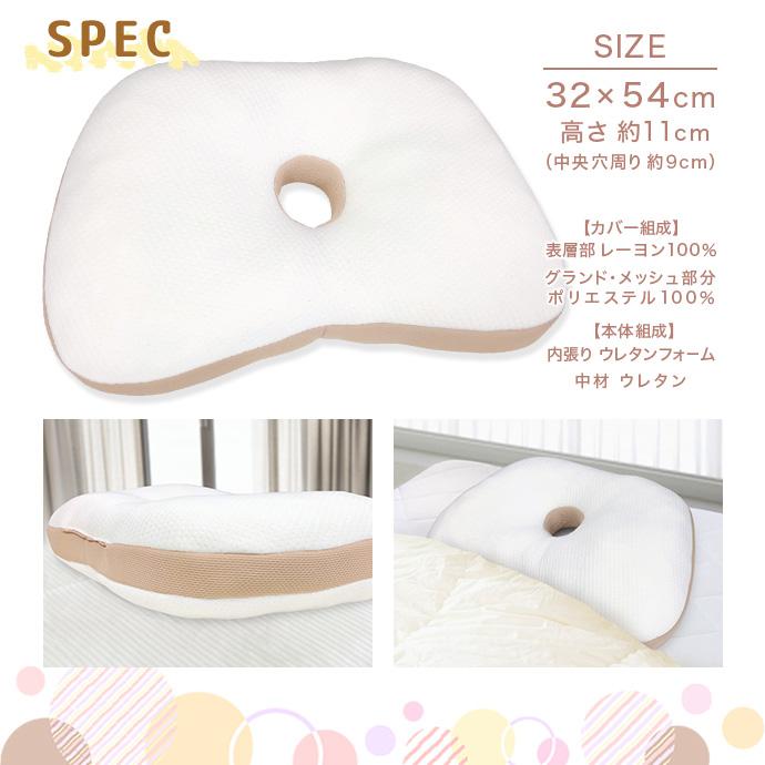 らく枕 うつ伏せ あお向け 横寝 枕 まくら M-2 低反発 ウレタン