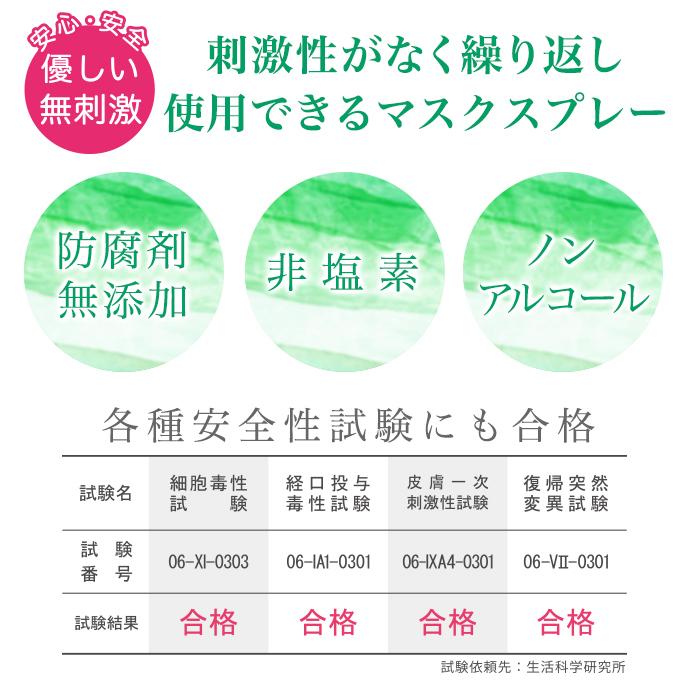96％の医師が推奨】日本製 マスク スプレー 100ml NANOプラチナ KA 消