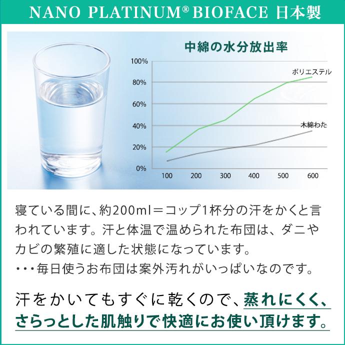 日本製 8点 布団セット ダブル 高反発 ５重構造 敷布団 国産 掛け布団 枕 ほこりが出にくい布団 NANOプラチナ 洗える 防ダニ｜shinihonchokuhanex｜07