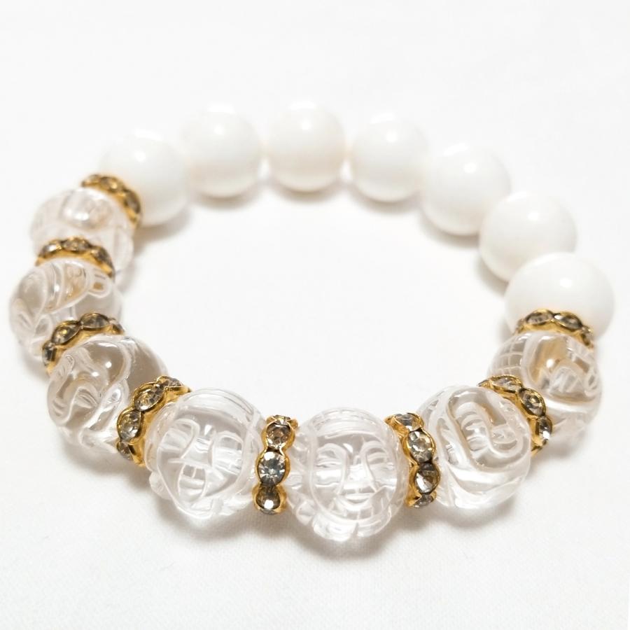 ブレスレット オニキス、点眼石、七福神 アクセサリー 