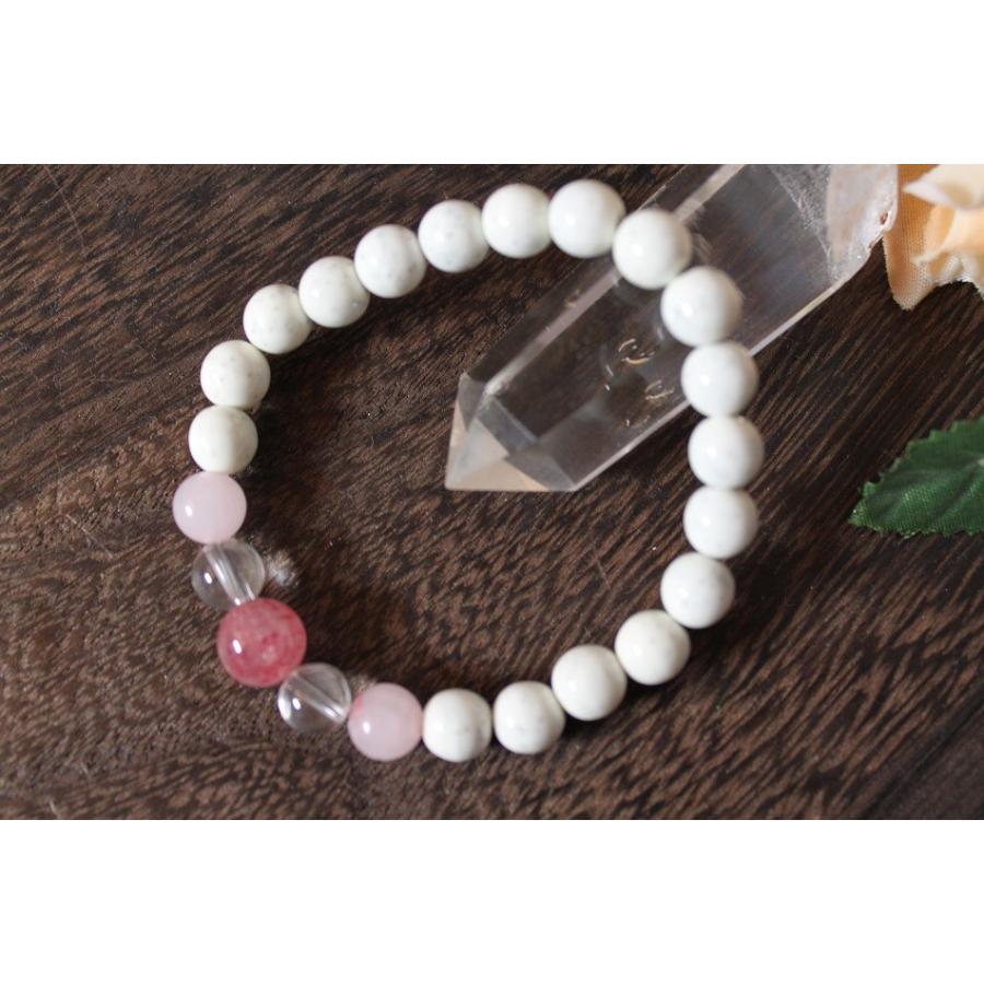 北投石 ストロベリークオーツ ローズ 水晶 ブレスレット Marktkorb De