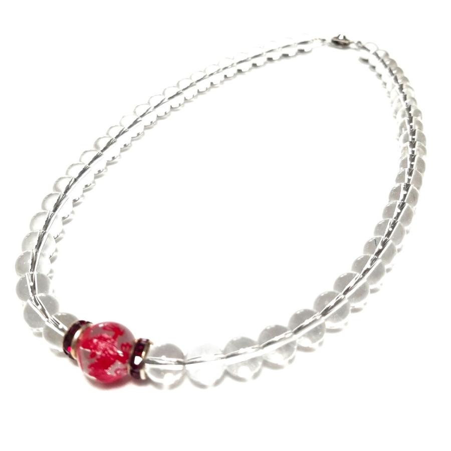 赤龍 レッド ドラゴン ロンデル 水晶 12ミリ 8ミリ 数珠 メンズ レディース ネックレス Jnrdryusui Shinil 通販 Yahoo ショッピング