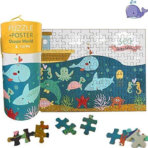 Corper Toys ジグソーパズル 海の動物 パズルおもちゃ はめ絵 108ピース 型はめパズル かわいい 動物 魚 おもちゃ 海の動物 Myk Ude29t3af Shining雅 通販 Yahoo ショッピング