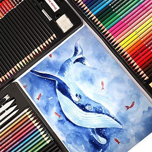 Shuttle Art 色鉛筆 デッサン鉛筆 123点セット メタリック色 消しゴム 鉛筆削り 大人の塗り絵 素描 水彩紙 子供用 初心者 Myk Ujl13v5fe Shining雅 通販 Yahoo ショッピング