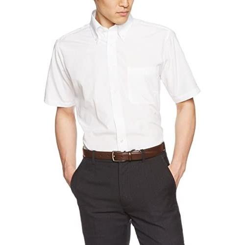 ドレスコード101 半袖ボタンダウン 白無地 ワイシャツ ボタンダウン 半袖ワイシャツ メンズ 半袖 Yシャツ ホワイト L Myk Umr16s4bj Shining雅 通販 Yahoo ショッピング