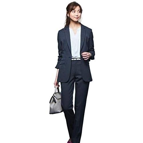 Nissen ニッセン スーツ パンツスーツ 上下 セット レディース あったか 裏地付 洗える ストレッチ チャコールグレー系 19号 Autoliftpartsplus Com