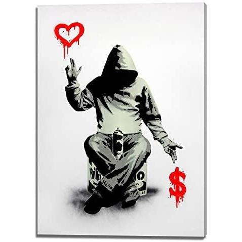 Banksy バンクシー 愛とお金 アートパネル 飾り絵 ポスター 壁掛けアート アートフレーム モダン Sl022 30x40cm Myk Vag10t0cg Shining雅 通販 Yahoo ショッピング