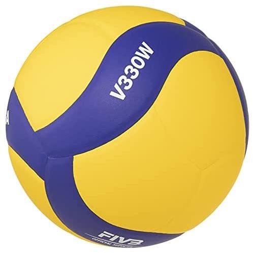 ミカサ Mikasa バレーボール 練習球 5号 一般 大学 高校 イエロー ブルー V330w 推奨内圧0 3 Kgf 5号球 ボール