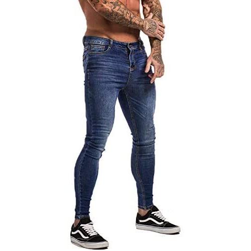 ジンット Gingtto ジーンズ メンズ ダメージジーンズ メンズ スキニーパンツ 美脚 細身 深い青い 32 Myk Vja22v3cc Shining雅 通販 Yahoo ショッピング