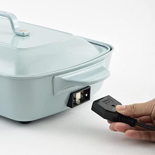 好評 Bruno ブルーノ ホットプレート グランデ サイズ 本体 プレート3種 たこ焼き 平面 セラミックコート仕切り鍋 ブルーグレー 流行に Www Thedailyspud Com