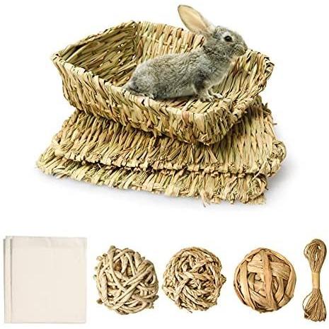 6点セット入り うさぎ うたた寝 ハウス チモシーマット ごろ寝ソファー うさぎの座ぶとん 遊び場 休み場所 草の編み物 天然素材 H01 Myk Vjl15u5ch008 Shining雅 通販 Yahoo ショッピング