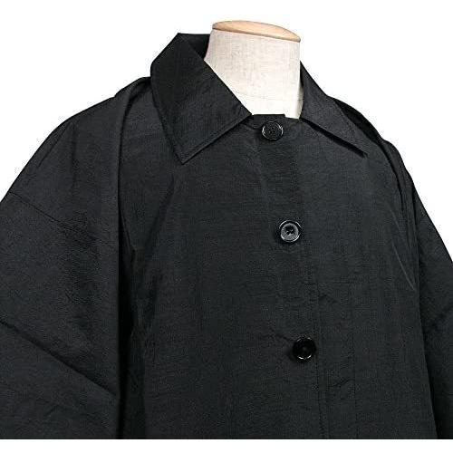 [キョウエツ] 和装コート 着物コート 雨コート メンズ (ブラック×裏地黒 M)｜shining-store｜04