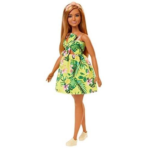 バービー(Barbie) ファッショニスタ イエロードレス 着せ替え人形 3歳 