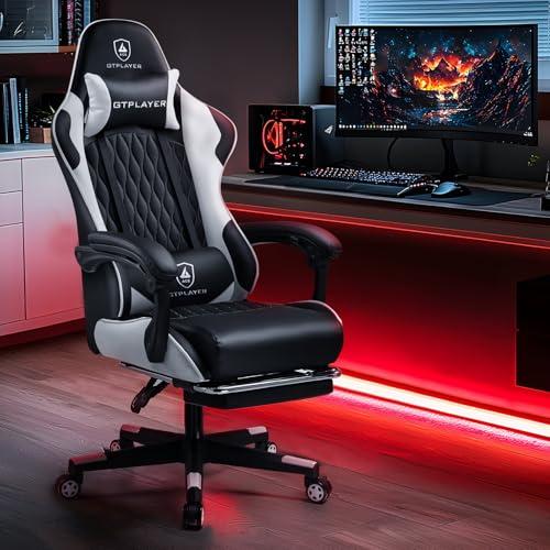 GTRacing ゲーミングチェア オフィスチェア デスク pcチェア 椅子