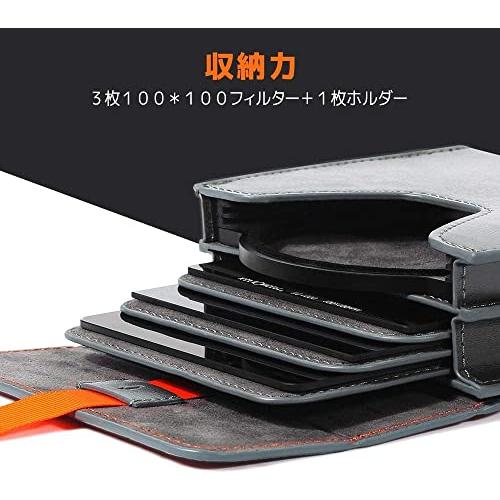 Shimoda ブラック 角形フィルター ケース+角型フィルター3枚セット 直営店限定] 100mm K-Series フィルターホルダー Mark III