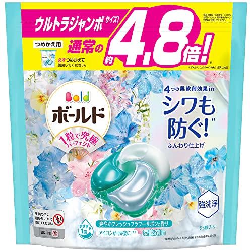 655  ボールド ジェルボール4D フレッシュフラワーサボン詰替85個✕４袋 Amazon.co.jp: P&G ボールドジェルボール 4D 爽やかフレッシュ