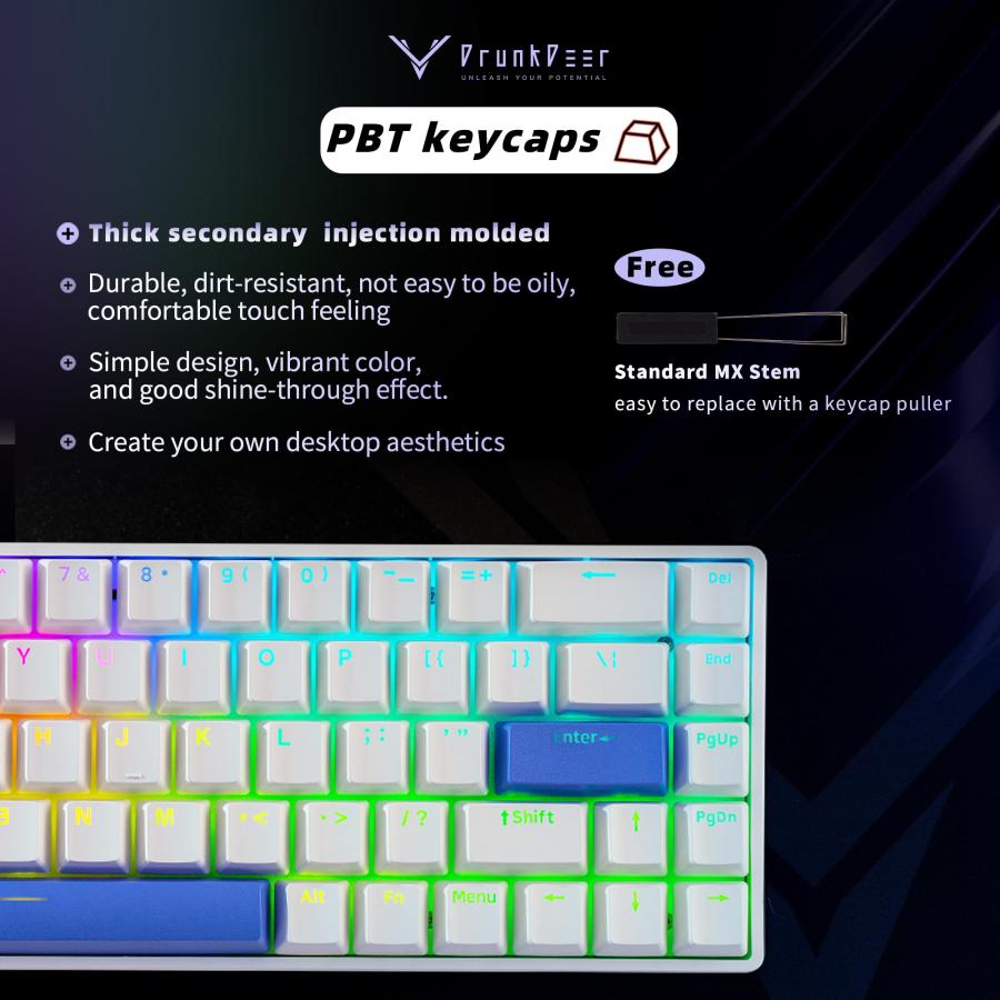 DrunkDeer G65 ラピッドトリガー メカニカルキーボード 磁気スイッチ